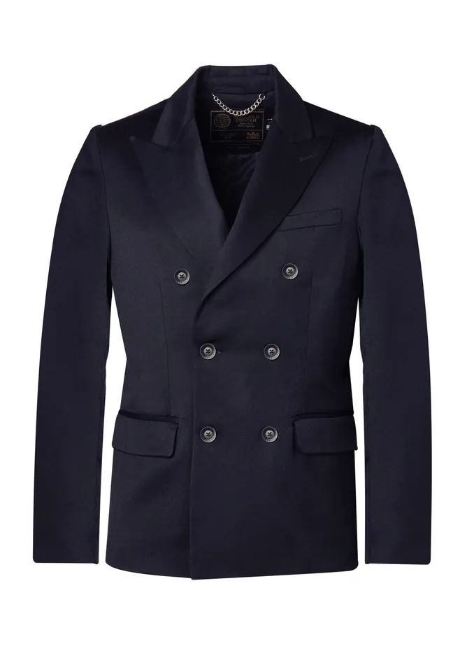 Holland Cooper The Double Breasted Blazer Navy Barathea Men Blazers Holland Cooper The Double Breasted Blazer Navy Barathea Men Blazers