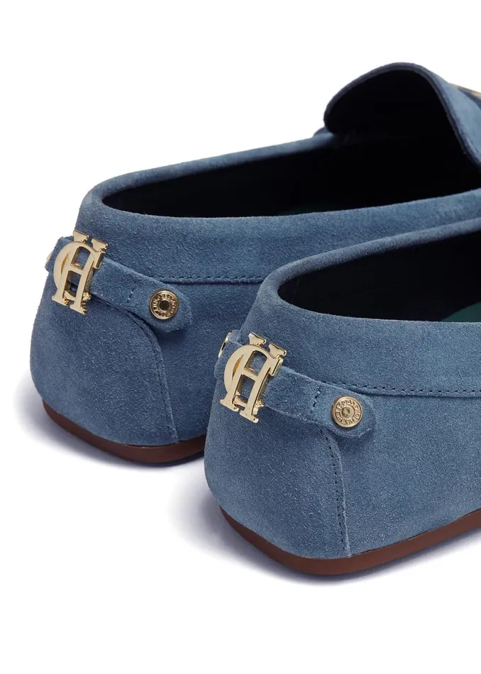 Holland Cooper The Driving Loafer Soft Blue Women Loafers Holland Cooper The Driving Loafer Soft Blue Women Loafers