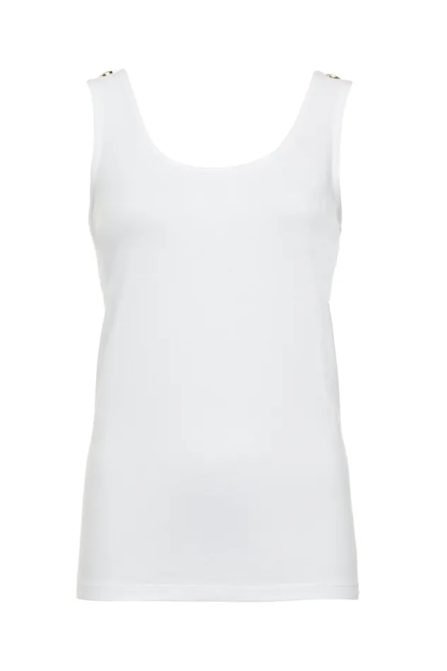 Holland Cooper Vest White Women Tops