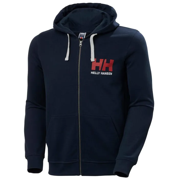 Hoodies and Sweatshirts Men Helly Hansen HH LOGO FULL ZIP HOODIE 597 Navy