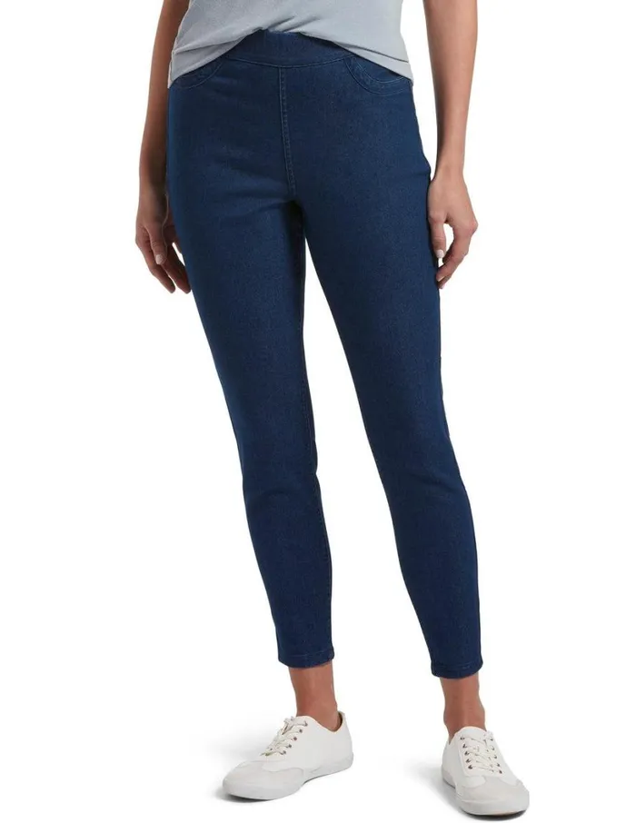 Hue Indigo Floral Reversible High Waist Denim Skimmer Indigo Floral Women Denim Hue Indigo Floral Reversible High Waist Denim Skimmer Indigo Floral Women Denim