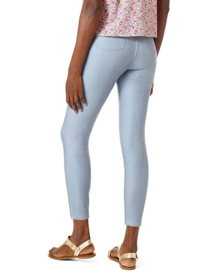 Hue Reversible Denim Skimmer Legging Chambray White Women Skinny
