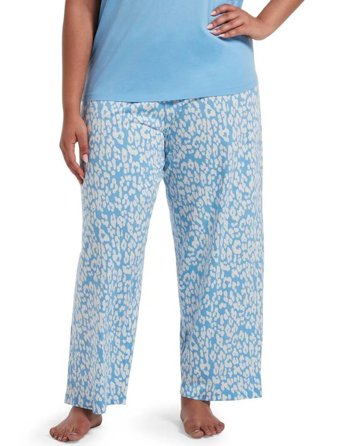 Hue SleepWell Animal Shadow Pajama Pant Bella Blue Women Plus Size