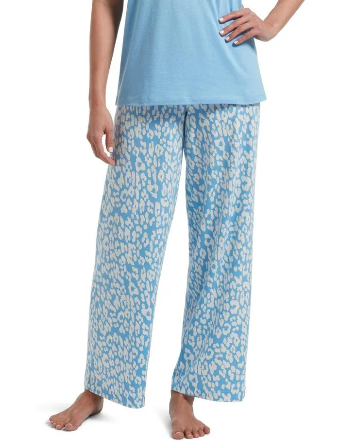 Hue SleepWell Animal Shadow Pajama Pant Bella Blue Women Plus Size