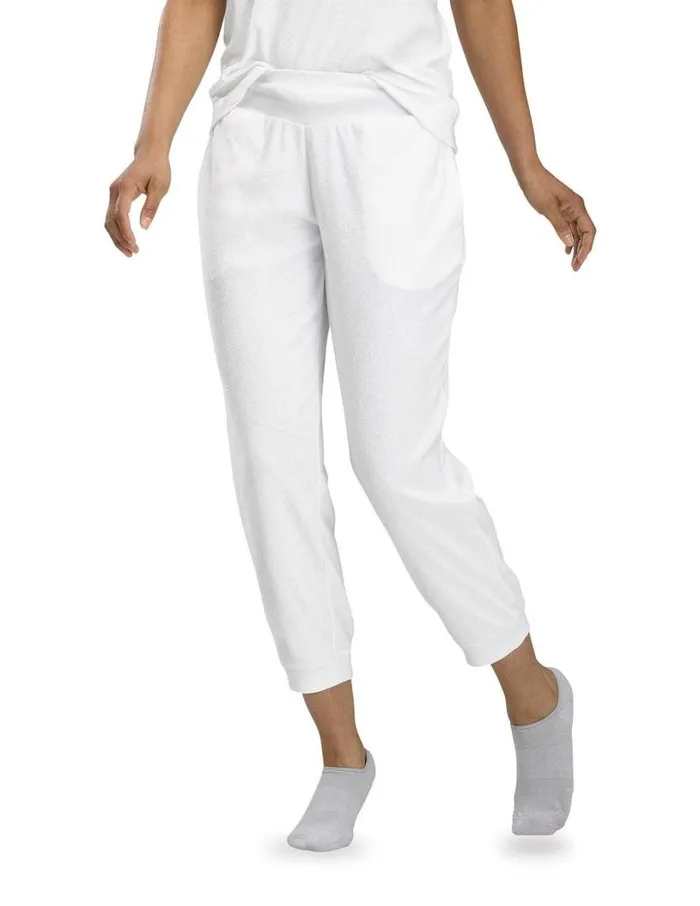 Hue Sundown Terry PJ Jogger White Women Bottoms