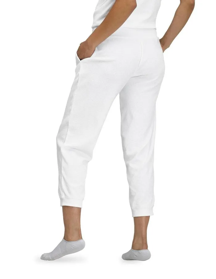 Hue Sundown Terry PJ Jogger White Women Bottoms