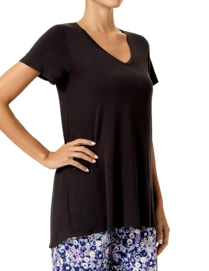 Hue The Perfect PJ Tee Black Women Plus Size