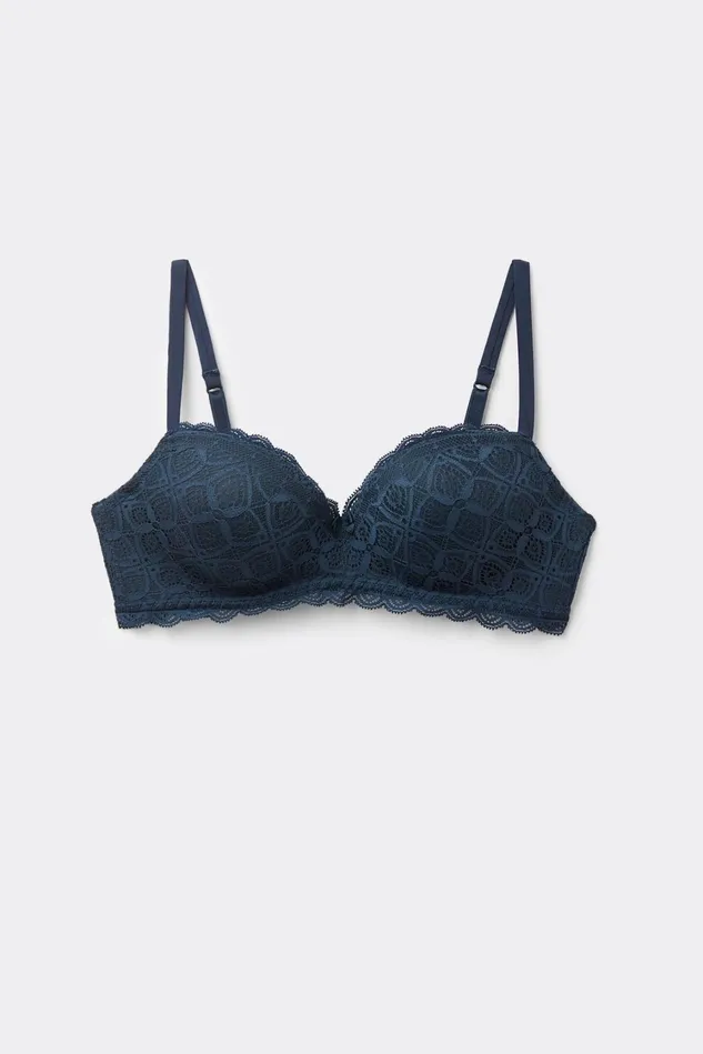 Intimissimi Balconette Women Claudia Balconette Bra In Lace Blue 1467 8211 Intense Blue