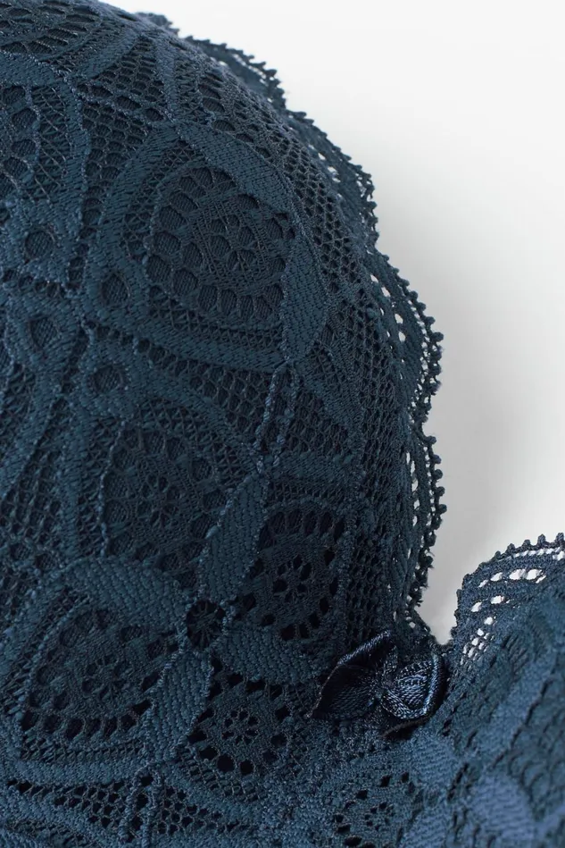 Intimissimi Balconette Women Claudia Balconette Bra In Lace Blue 1467 8211 Intense Blue