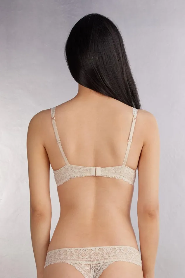 Intimissimi Balconette Women Giorgia Balconette Bra In Lace Natural 2280 8211 Avorio Crema