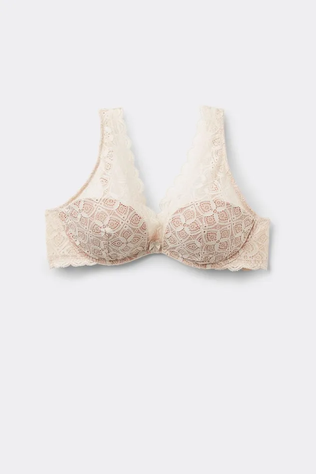 Intimissimi Balconette Women Giorgia Balconette Bra In Lace Natural 2280 8211 Avorio Crema