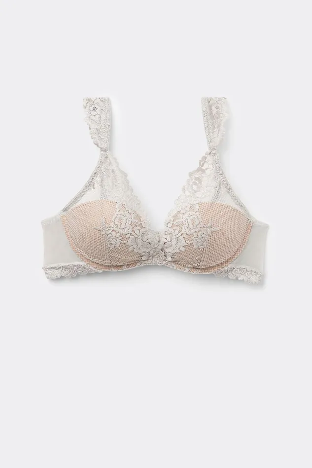 Intimissimi Balconette Women Pretty Flowers Giorgia Balconette Bra Pale Grey 347j 8211 Ice Grey