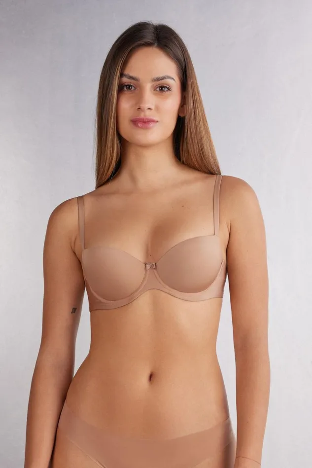 Intimissimi Balconette Women Sofia Natural Lift Balconette Bra In Ultralight Microfiber Natural 417i 8211 Marrone Cappuccino Intimissimi Balconette Women Sofia Natural Lift Balconette Bra In Ultralight Microfiber Natural 417i 8211 Marrone Cappuccino