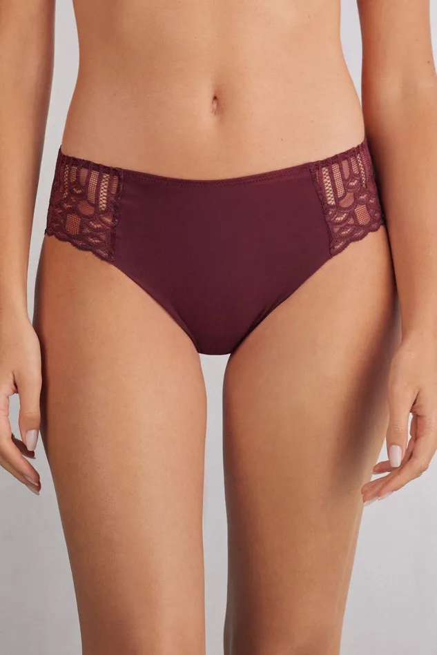 Intimissimi Bikini Panties Women Elegant Silhouette Seamless Cotton Panties Burgundy 653j 8211 Folk Red Intimissimi Bikini Panties Women Elegant Silhouette Seamless Cotton Panties Burgundy 653j 8211 Folk Red