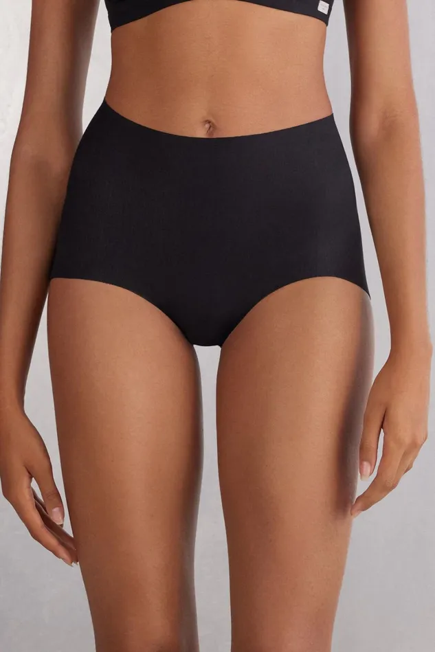 Intimissimi Bikini Panties Women Light Shaping Cotton High Waist Panties Black 019 8211 Black Intimissimi Bikini Panties Women Light Shaping Cotton High Waist Panties Black 019 8211 Black