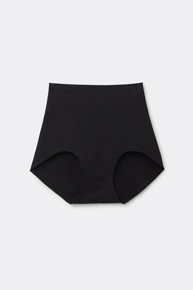 Intimissimi Bikini Panties Women Light Shaping Cotton High Waist Panties Black 019 8211 Black