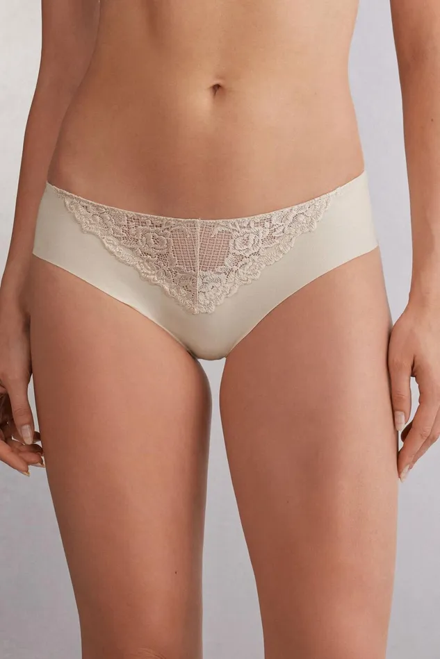 Intimissimi Bikini Panties Women Pretty Flowers Seamless Cotton Panties 2280 8211 Avorio Crema Intimissimi Bikini Panties Women Pretty Flowers Seamless Cotton Panties 2280 8211 Avorio Crema