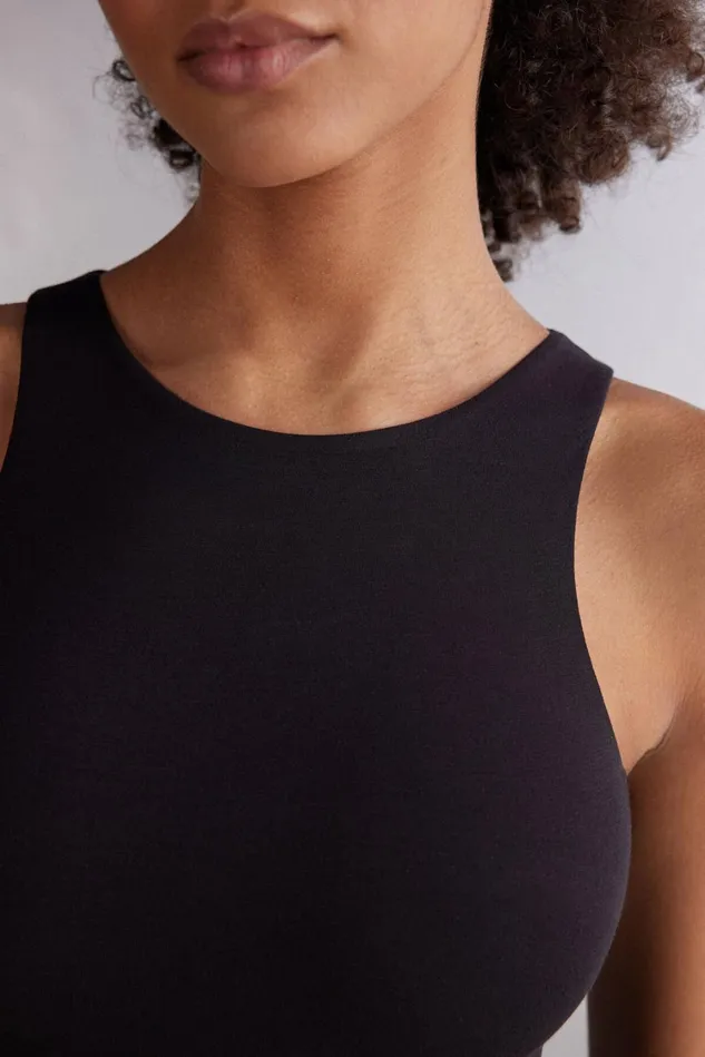 Intimissimi Bodysuits Women Fresh Bamboo Tank Bodysuit 019 8211 Black