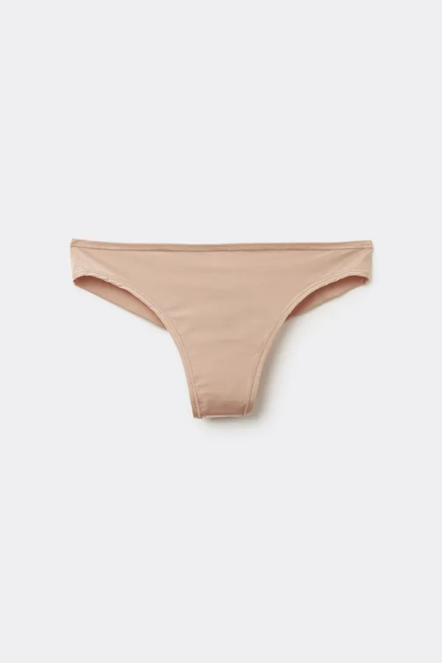 Intimissimi Brazilian Cut Women Brazilian Panties In Ultralight Microfiber Natural 044 8211 Honey Soft Beige