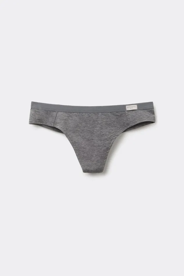 Intimissimi Brazilian Cut Women Cotton Brazilian Grey 616i 8211 Cloud Grey Blend