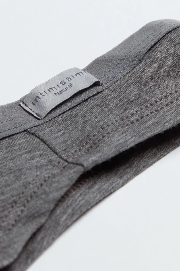 Intimissimi Brazilian Cut Women Cotton Brazilian Grey 616i 8211 Cloud Grey Blend