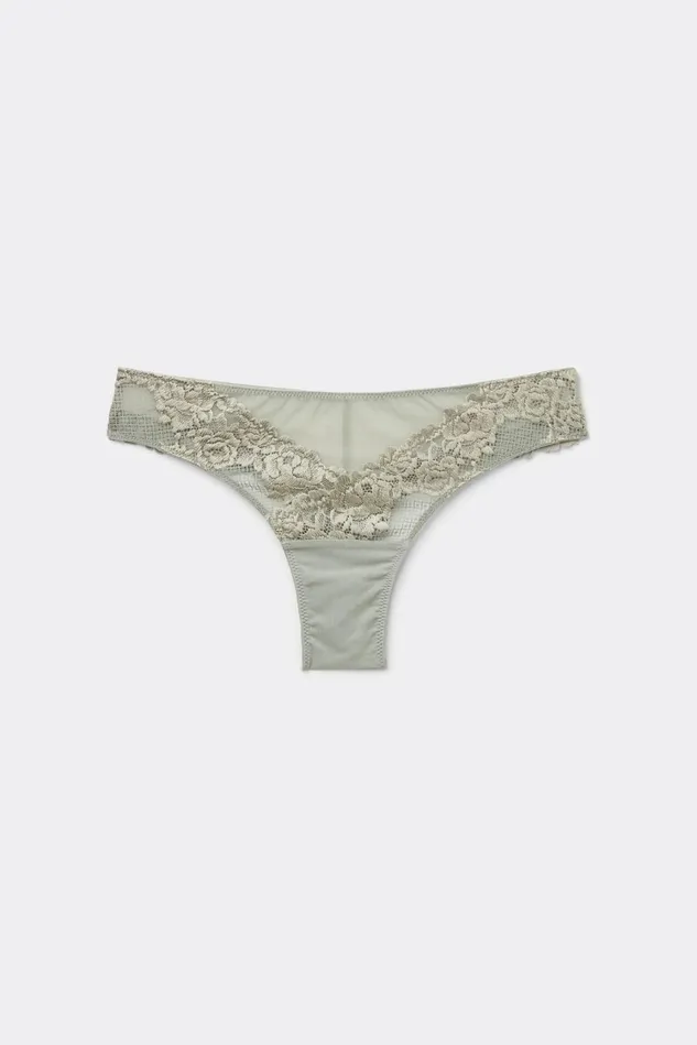 Intimissimi Brazilian Cut Women Pretty Flowers Brazilian Green 657j 8211 Fade Green