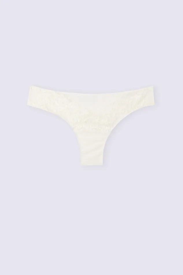 Intimissimi Brazilian Cut Women Pretty Flowers Brazilian Ivory 2127 8211 Talc White