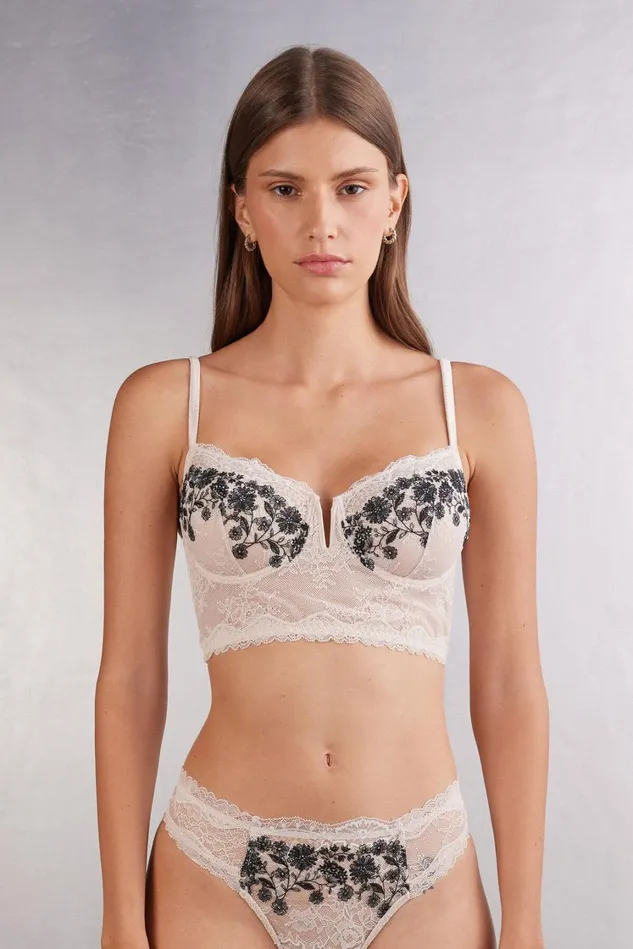 Intimissimi Bustiers Corsets Women Little Romance Daniela Lace Bustier Natural 3635 8211 Setanero