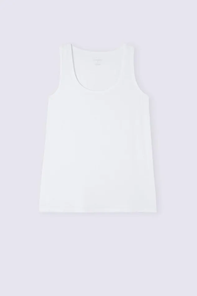 Intimissimi Camisoles Tank Tops Women Long Micromodal Tank Top White 7478 8211 Milk White