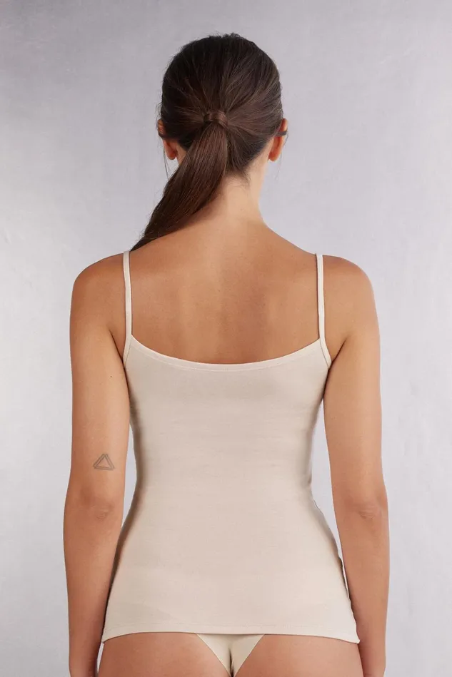 Intimissimi Camisoles Tank Tops Women Modal Top Natural 2280 8211 Avorio Crema