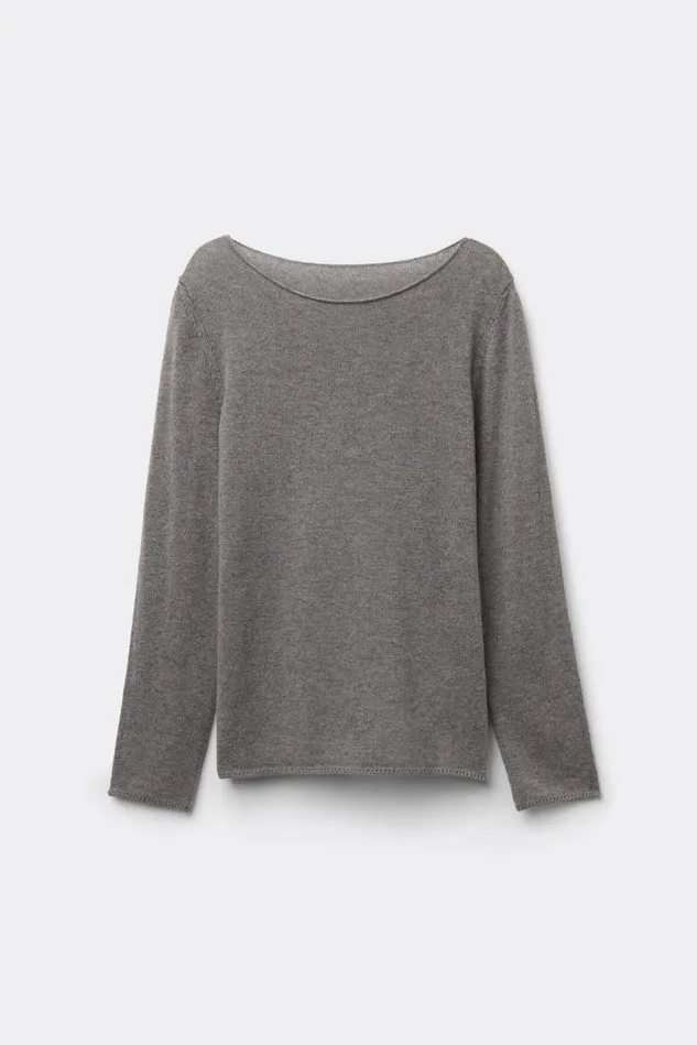 Intimissimi Long Sleeve Tops Women 100 Cashmere Long Sleeve Top Grey 456j 8211 Medium Grey Mel