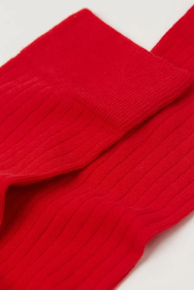 Intimissimi Long Socks Men Ribbed Soft Cotton Knee Socks Red 766j 8211 Rosso Intenso