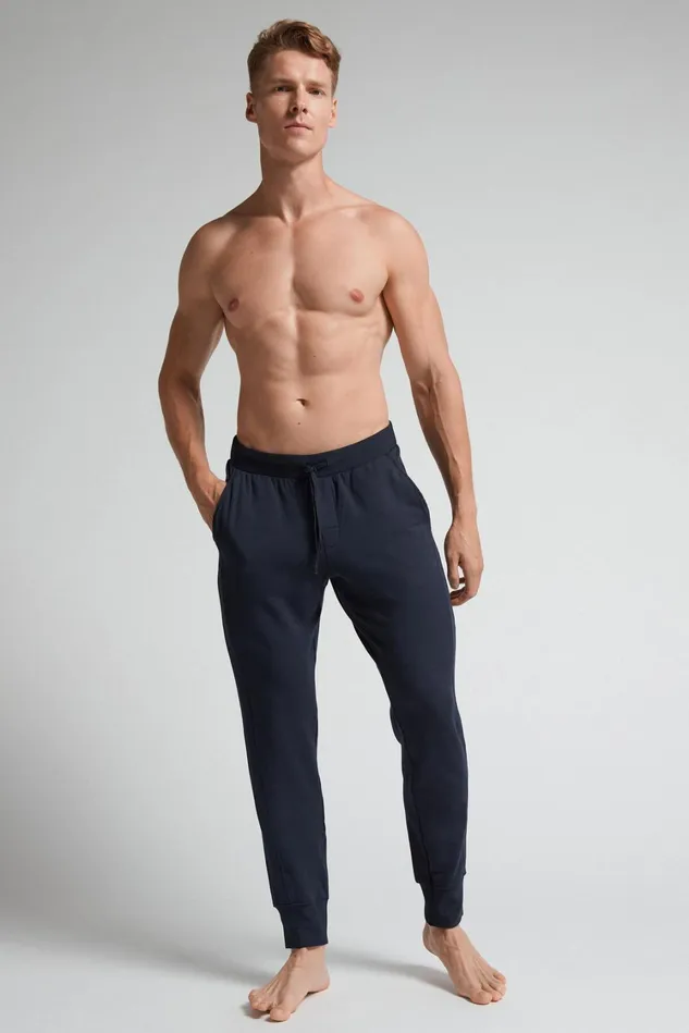 Intimissimi Pants Men Micromodal Trousers Blue 800 8211 Blu Notte