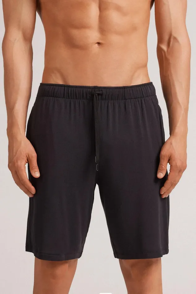 Intimissimi Pants Men Silk And Modal Shorts Black 019 8211 Black