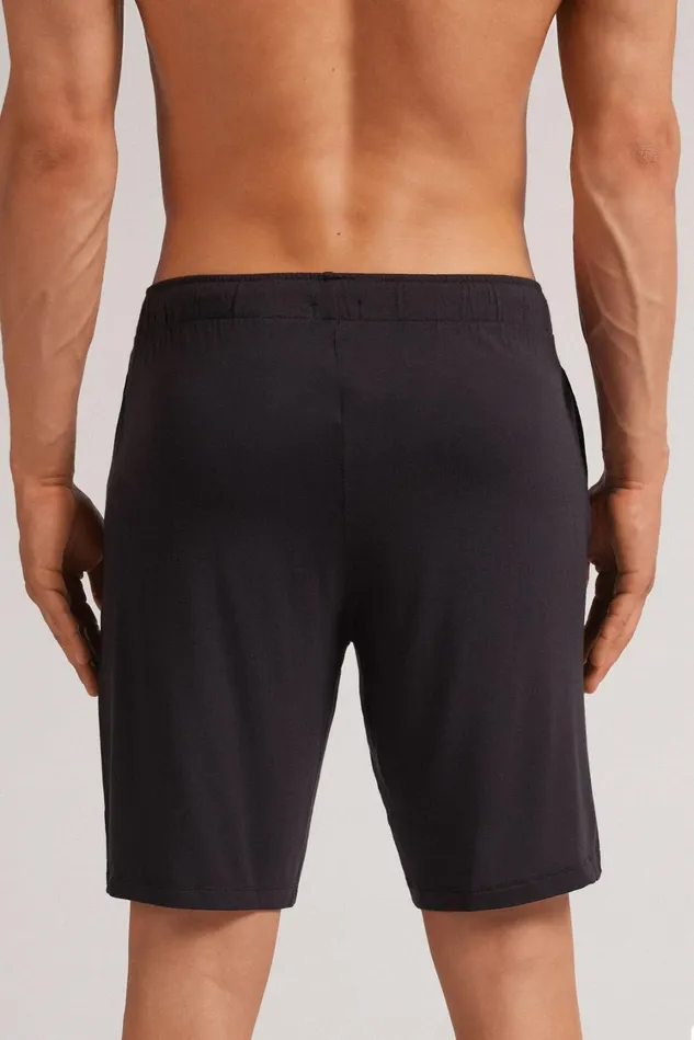 Intimissimi Pants Men Silk And Modal Shorts Black 019 8211 Black