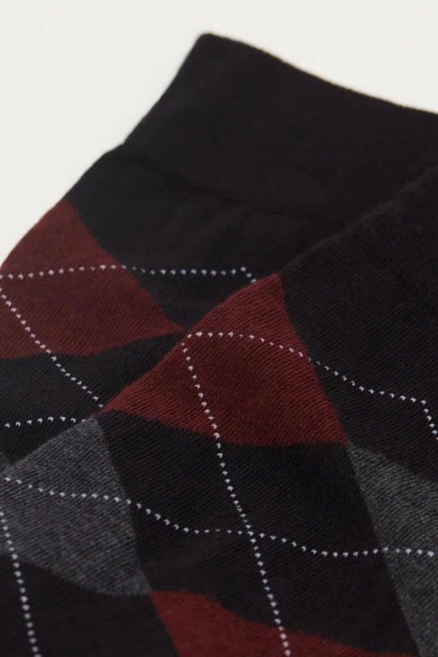 Intimissimi Short Socks Men Patterned Soft Cotton Short Socks Multicolor 731j 8211 Burlingneroburggrigio Melange Scuro