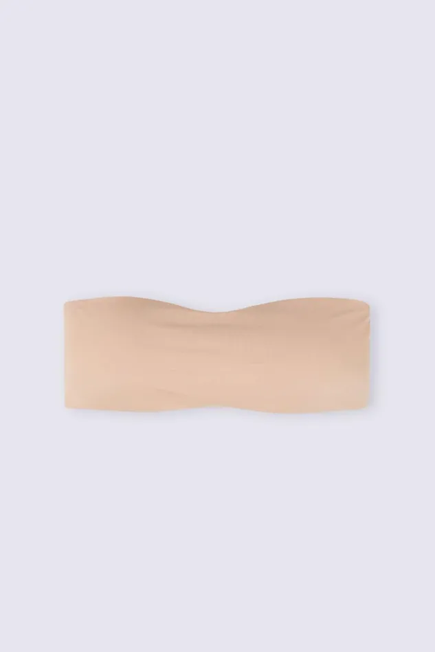 Intimissimi Strapless Bandeau Women Ilaria Bandeau Bra In Ultralight Microfiber Natural 044 8211 Honey Soft Beige
