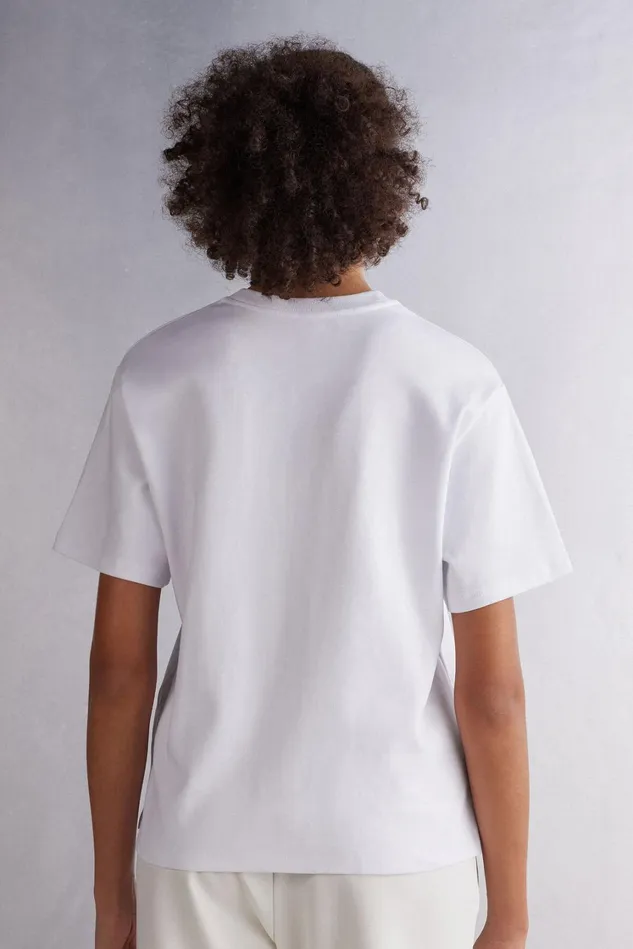 Intimissimi TShirt Women Short Sleeve Top In Cotton 001 8211 White
