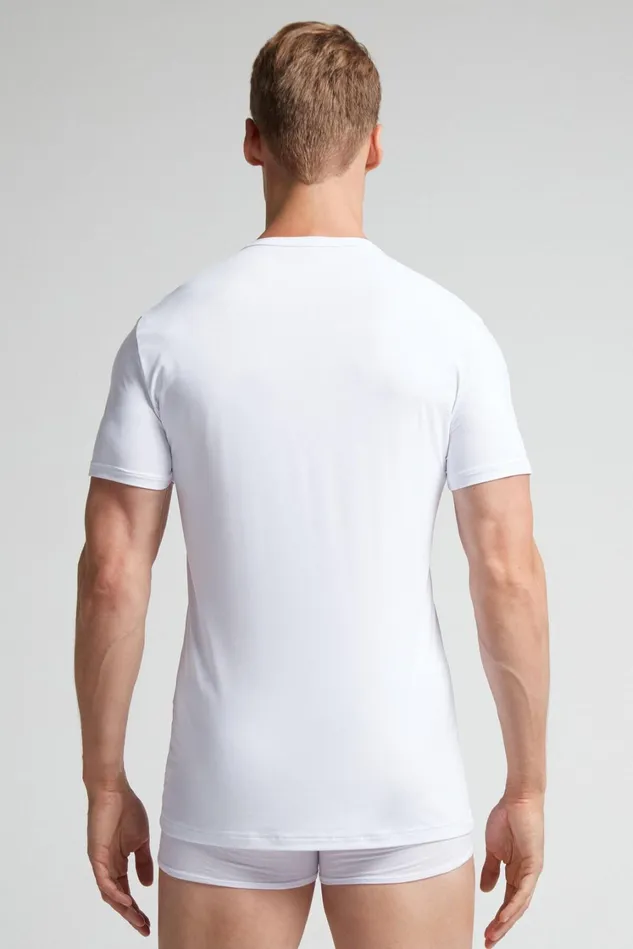 Intimissimi TShirts Polos Men Microfiber TShirt White 001 8211 White
