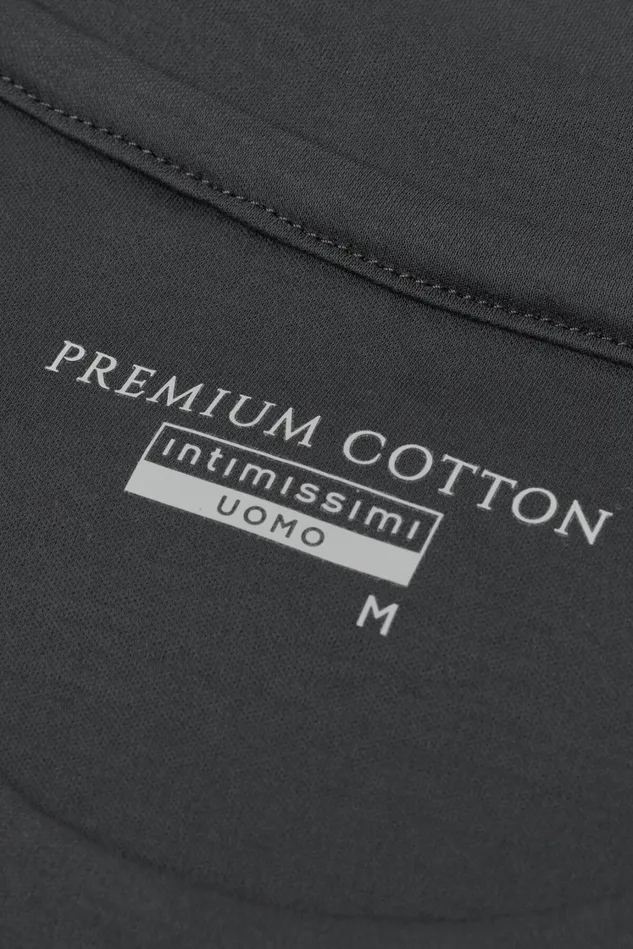 Intimissimi TShirts Polos Men Premium Cotton TShirt Grey 4712 8211 Dark Grey