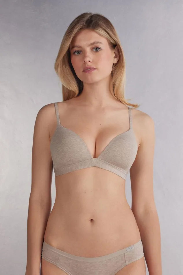 Intimissimi Triangle Women Tiziana Triangle Bra In Cotton Natural 112i 8211 Natural Blend Intimissimi Triangle Women Tiziana Triangle Bra In Cotton Natural 112i 8211 Natural Blend