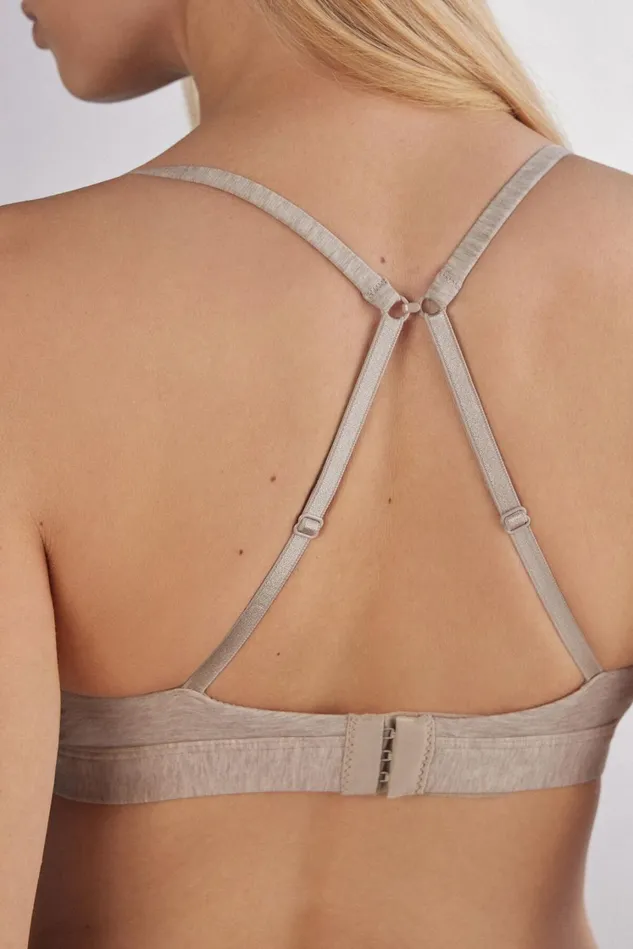 Intimissimi Triangle Women Tiziana Triangle Bra In Cotton Natural 112i 8211 Natural Blend