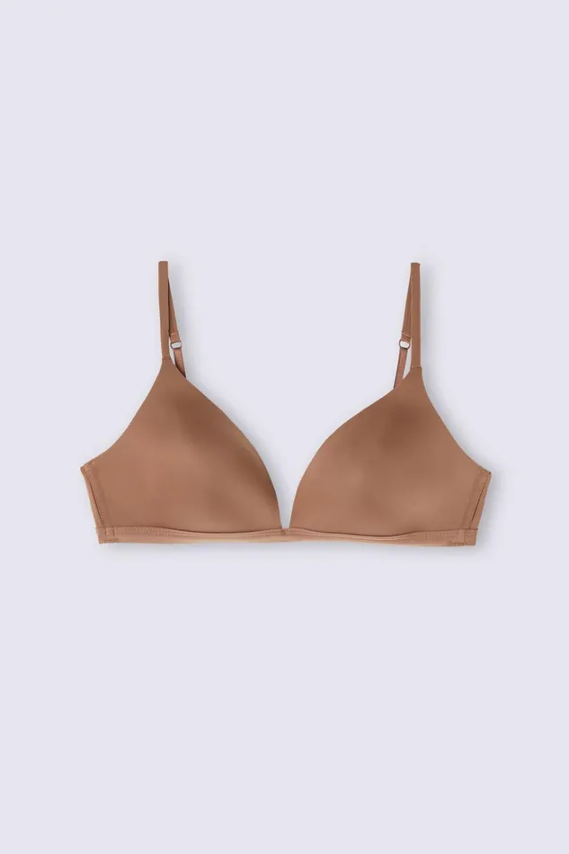 Intimissimi Triangle Women Tiziana Triangle Bra In Ultralight Microfiber Natural 502i 8211 Caramel