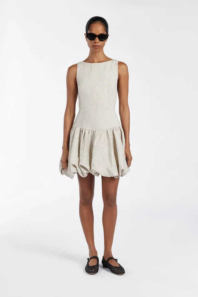 IRINA NATURAL BUBBLE MINI DRESS Women DISSH Mini Dresses