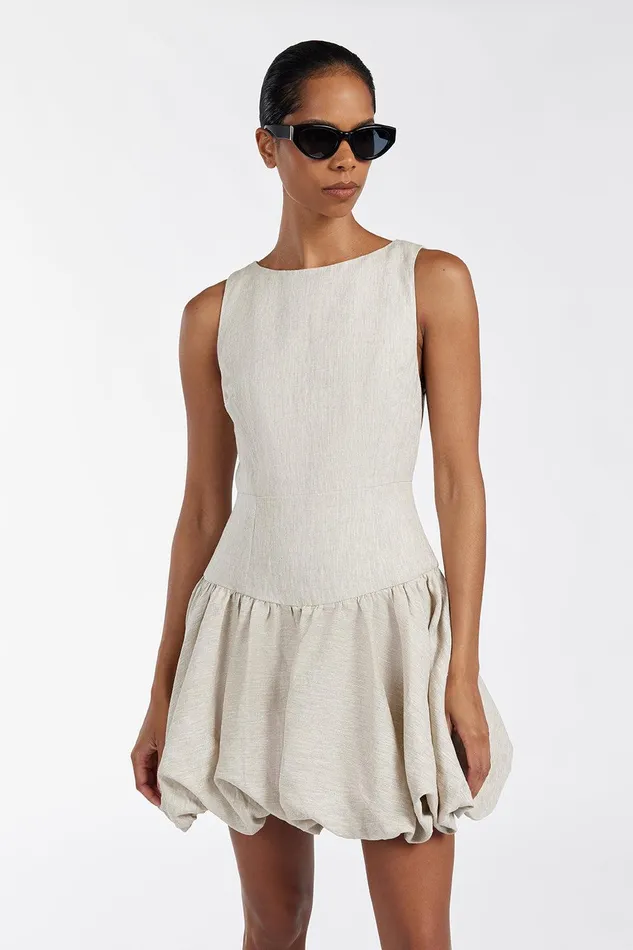 IRINA NATURAL BUBBLE MINI DRESS Women DISSH Mini Dresses