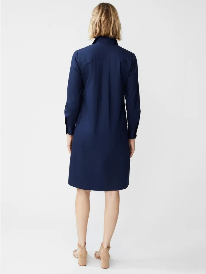 JMcLaughlin Amber Dress Navy Women Dresses JMcLaughlin Amber Dress Navy Women Dresses