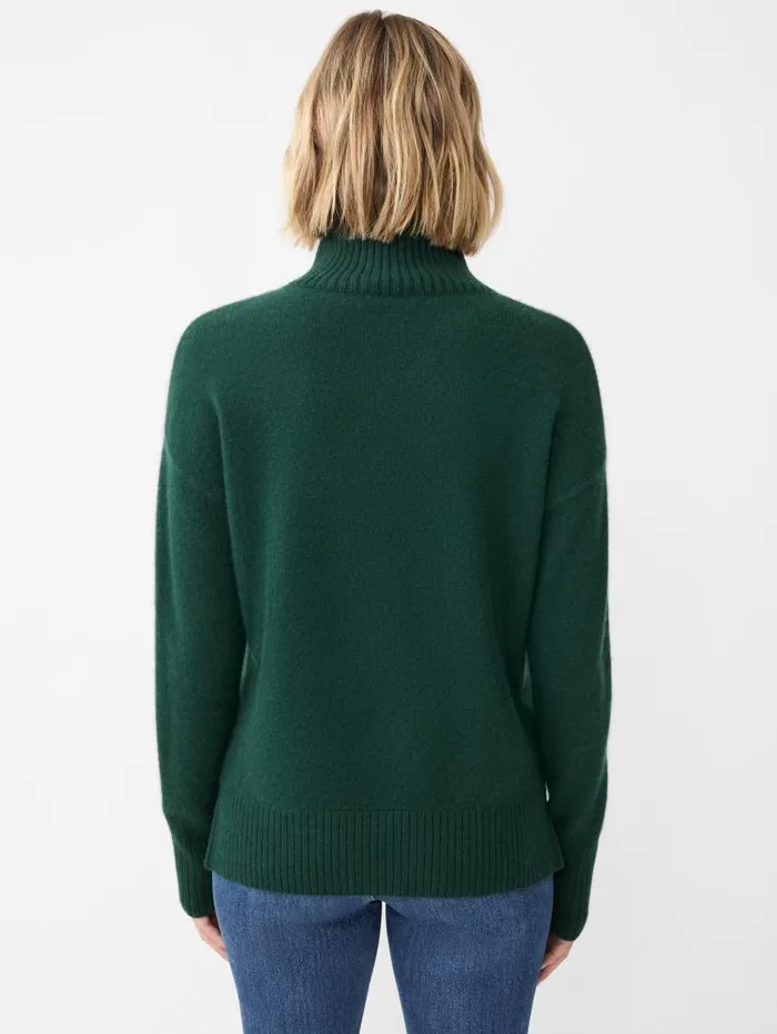 JMcLaughlin Dina Cashmere Turtleneck Deep Emerald Women Sweaters JMcLaughlin Dina Cashmere Turtleneck Deep Emerald Women Sweaters
