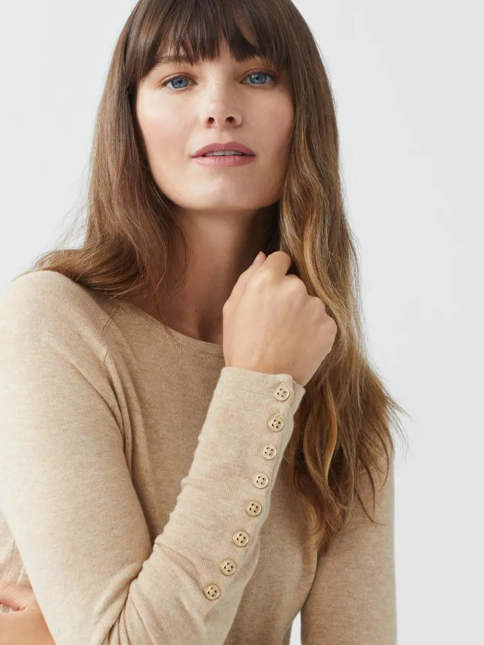 JMcLaughlin Jamey Sweater Heather Oatmeal Women Sweaters JMcLaughlin Jamey Sweater Heather Oatmeal Women Sweaters