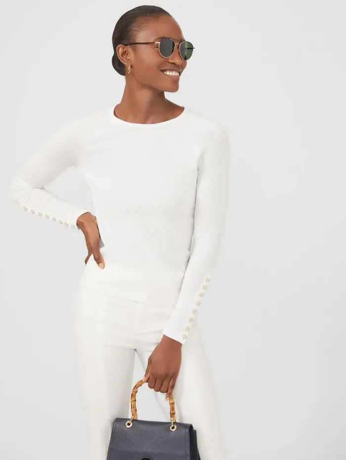JMcLaughlin Jamey Sweater White Women Sweaters JMcLaughlin Jamey Sweater White Women Sweaters