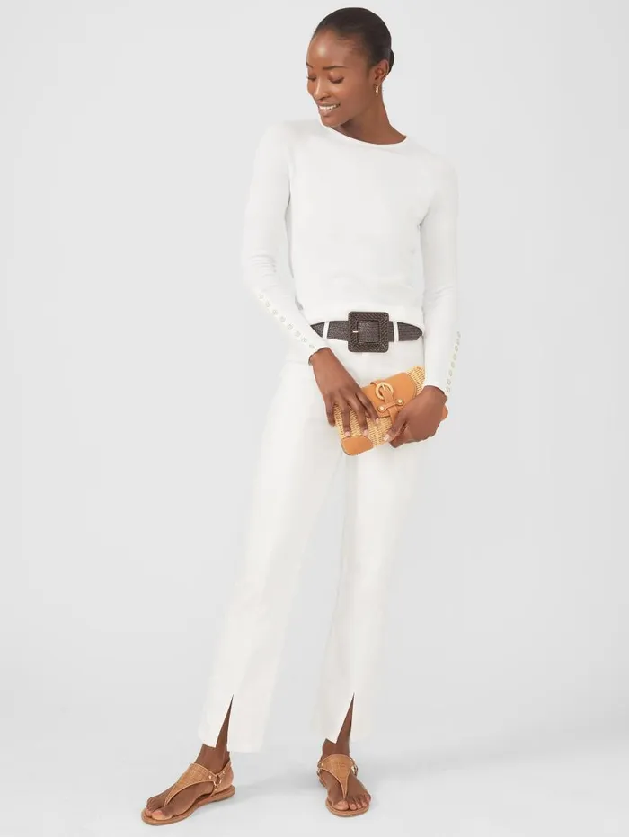 JMcLaughlin Jamey Sweater White Women Sweaters JMcLaughlin Jamey Sweater White Women Sweaters